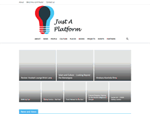 Tablet Screenshot of justaplatform.com